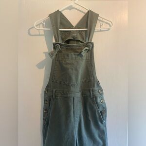 SOLD: AERIE Wide Leg Sage Green Overalls